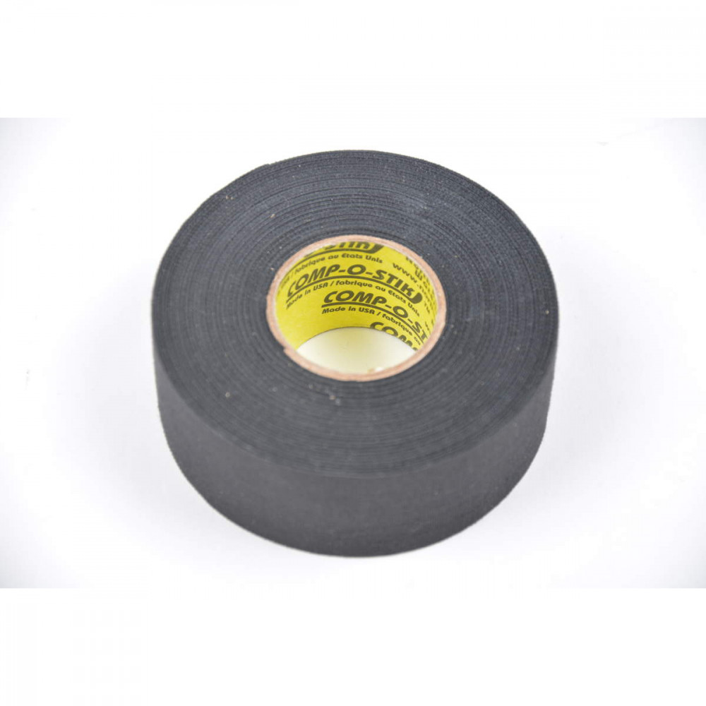 Black Comp-o-stik wide stick tape, 36mmx25m