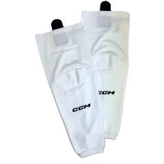 CCM SX7000 hockey socks with stickers, white
