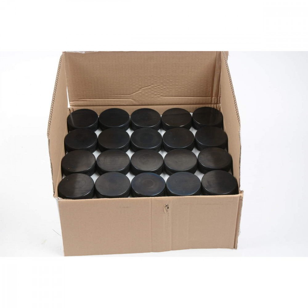 Box of 50 black pucks