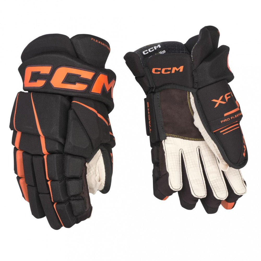 CCM TACKS XF 80 GLOVES BLACK/ORAN SR