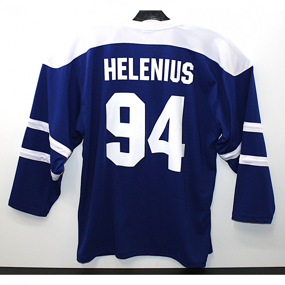 Suomi Hockey Nation "HELENIUS" sininen fanipaita retro logo SR-XXL/3XL