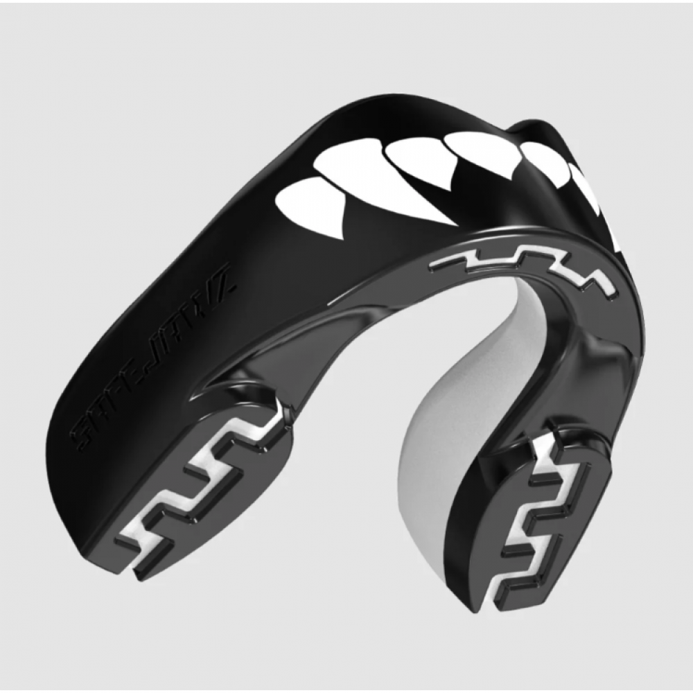 SAFEJAWZ® 'Fangz' HAMMASSUOJAT - Extro Series - MUSTA & VALKOINEN SR