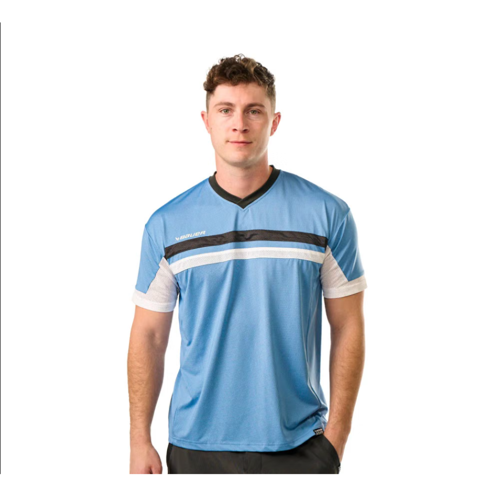 BAUER MESH SS T-PAITA SR-L BLUE