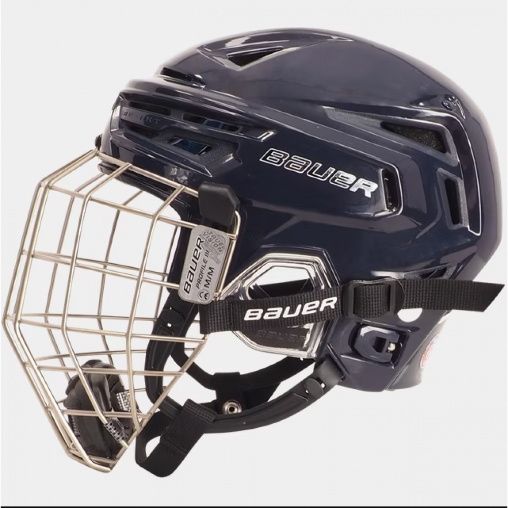 Bauer Re-Akt 150 kypärä + ristikko, NAVY S