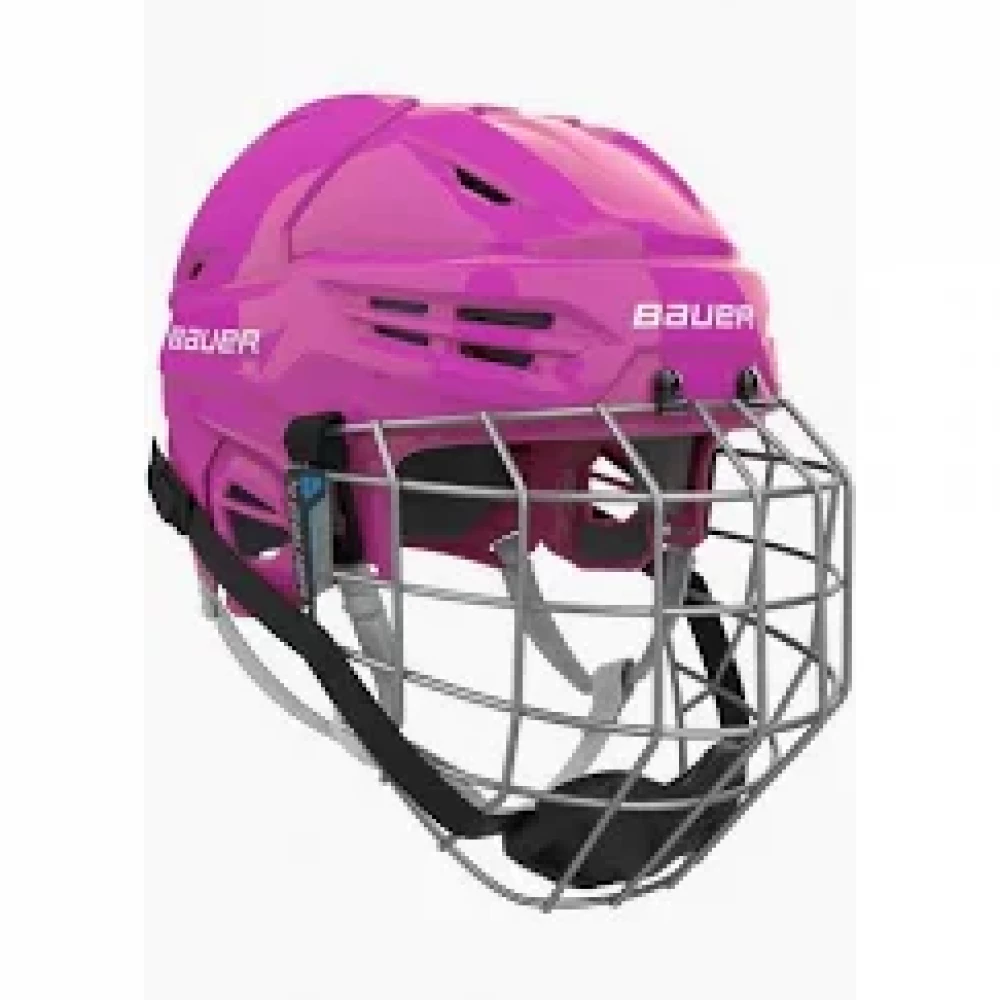 BAUER S24 RE-AKT 55 HELMET COMBO PINK