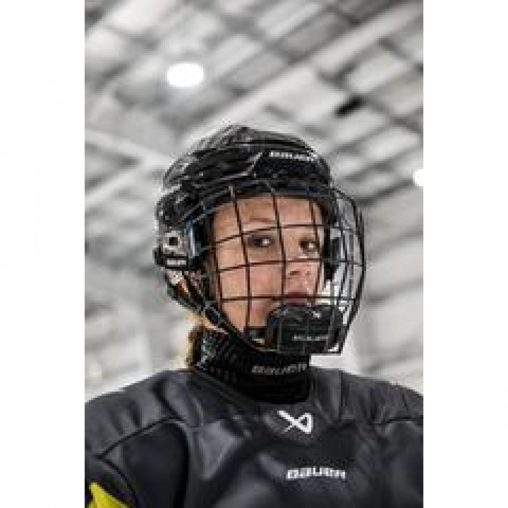 BAUER S25 RE-AKT 90 HELMET COMBO BLACK 