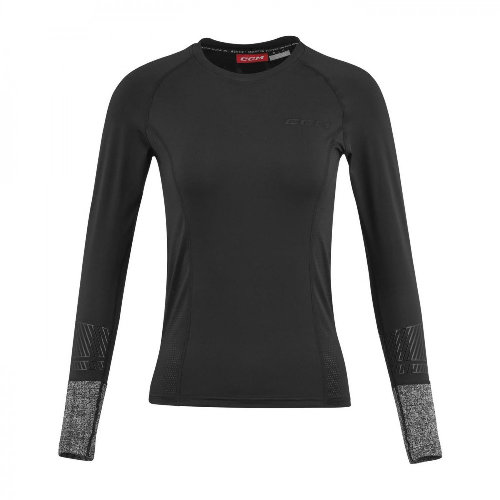 CCM Base layer top - Women's wrist cut protection LS