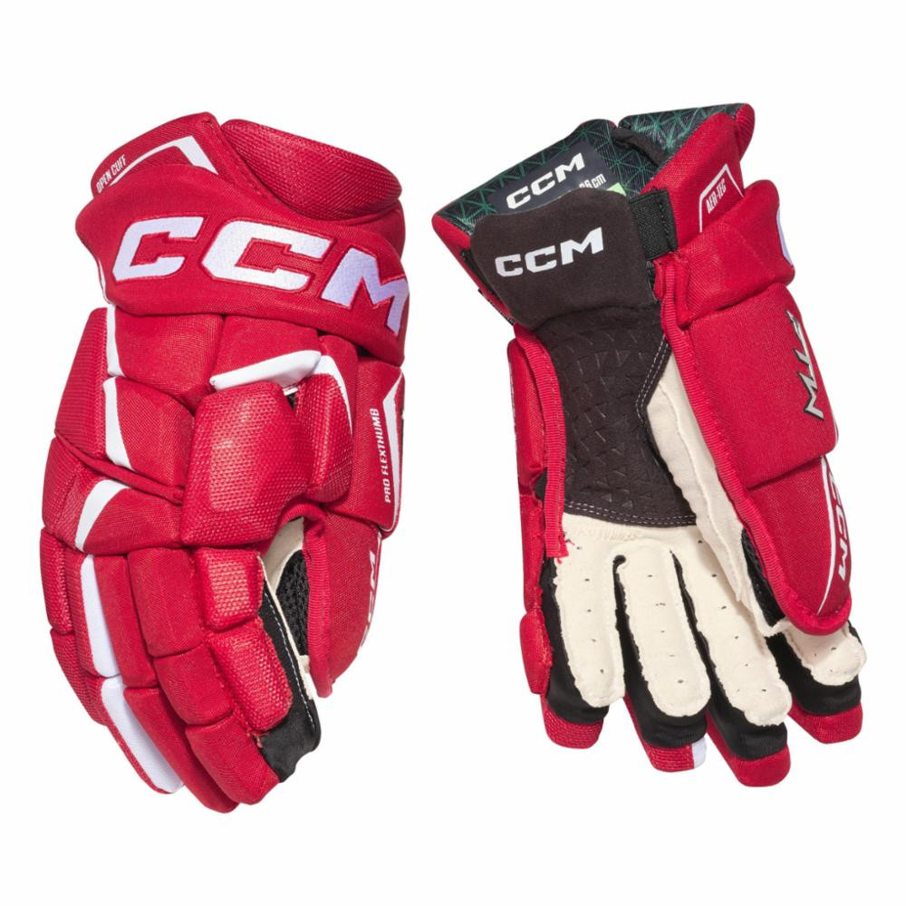 CCM JETSPEED FTW GLOVES SR RED/WHITE 