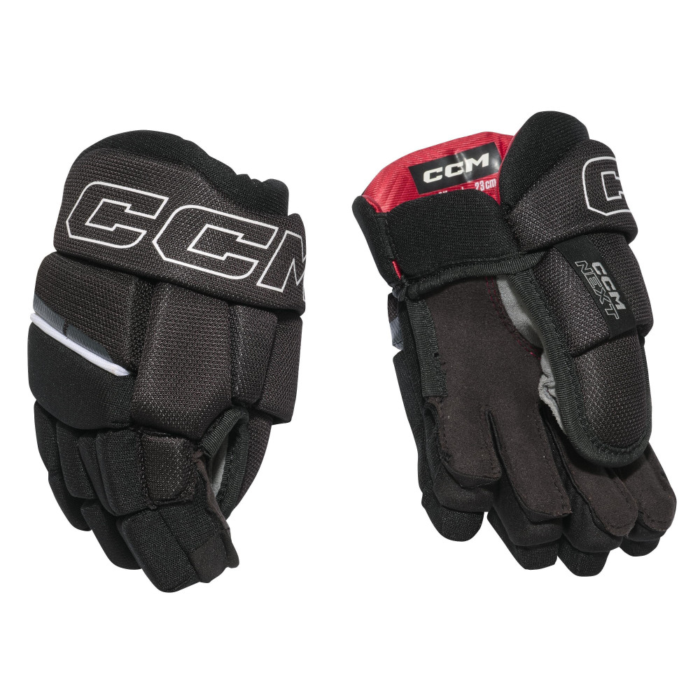 CCM S26 NEXT Hanskat, Musta/Valk YTH
