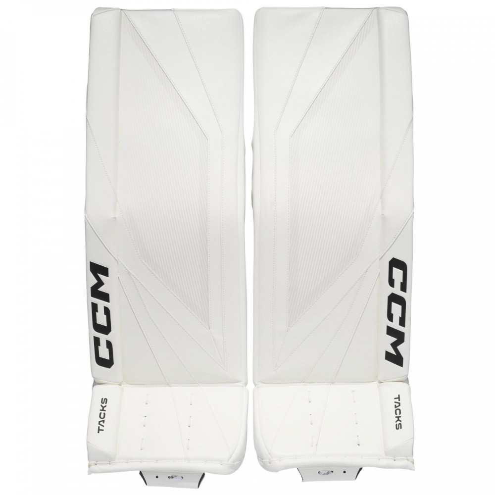 CCM TACKS GOALIE PADS WHITE INT