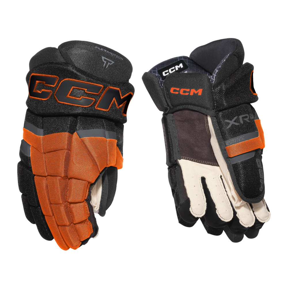 CCM TACKS XR 80 HANSKAT JR MUSTA/ORANSSI