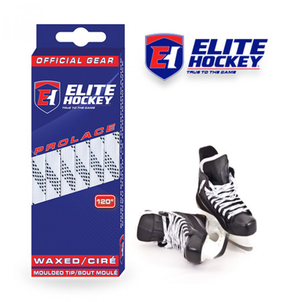 Elite Hockey Prolace waxed lace white