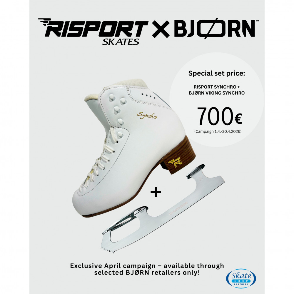 RISPORT SYNCHRO Taitoluistelukenkä + BJØRN Viking Synchro Terä