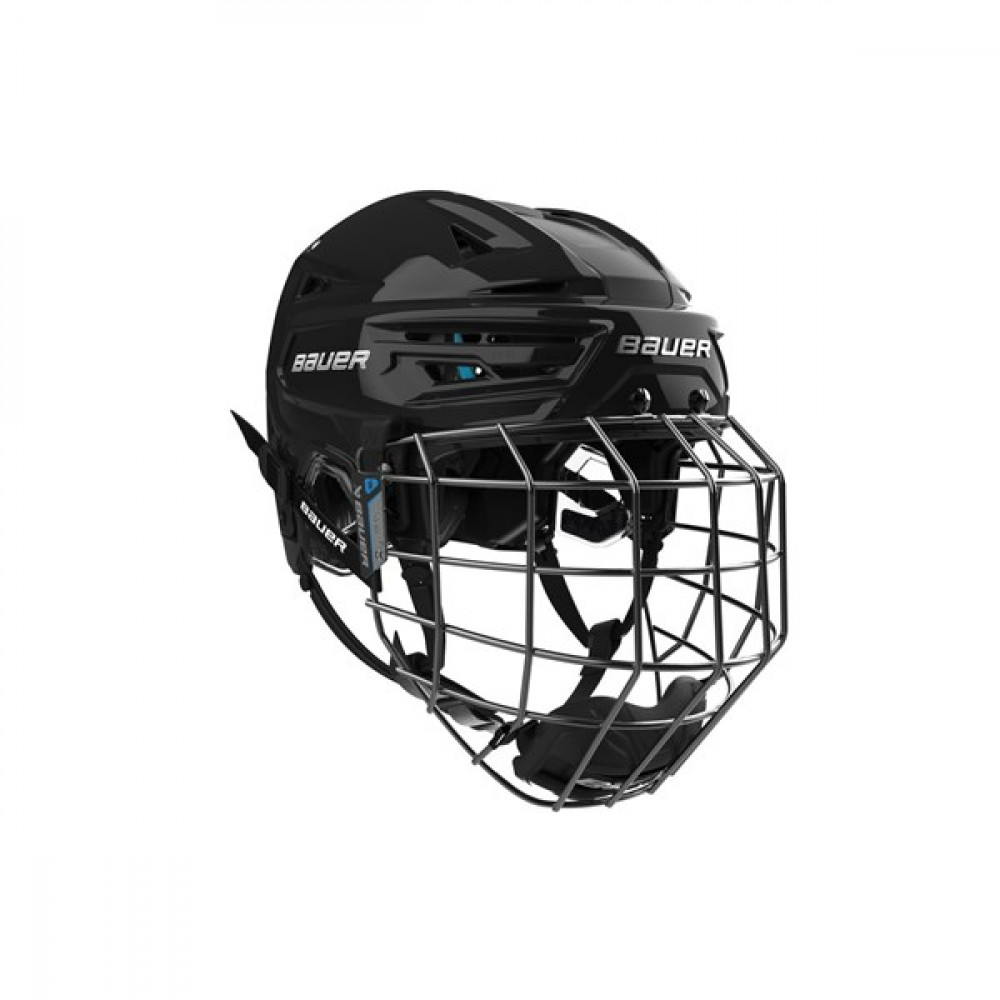 S24 Bauer RE-AKT 155 Helmet+Facemask,BLACK