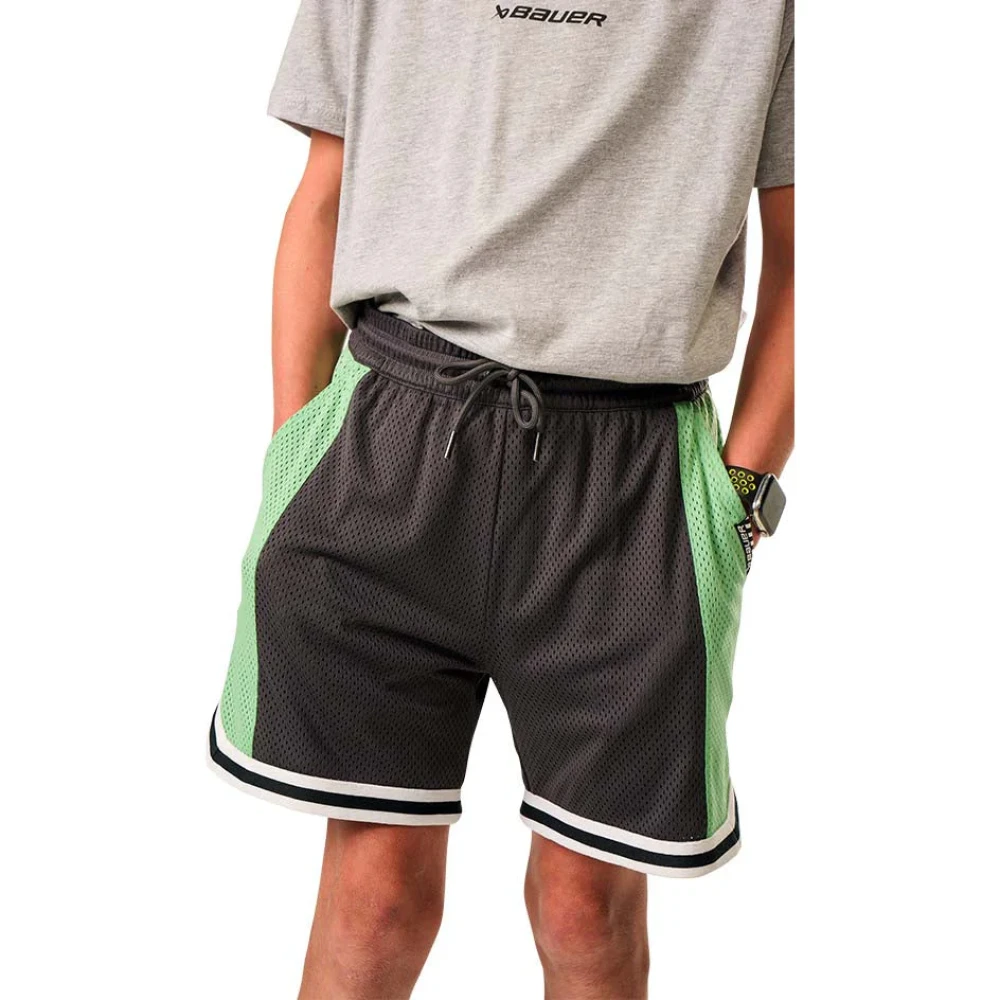 S25 BAUER MESH SHORTS VOLCANO JR-M