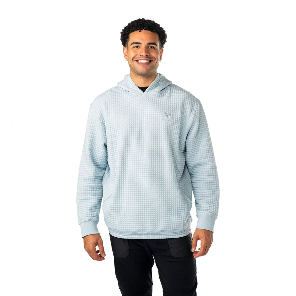 S25 BAUER QUILTED HOODIE-SR-LIGHT BLUE HUPPARI SR-L