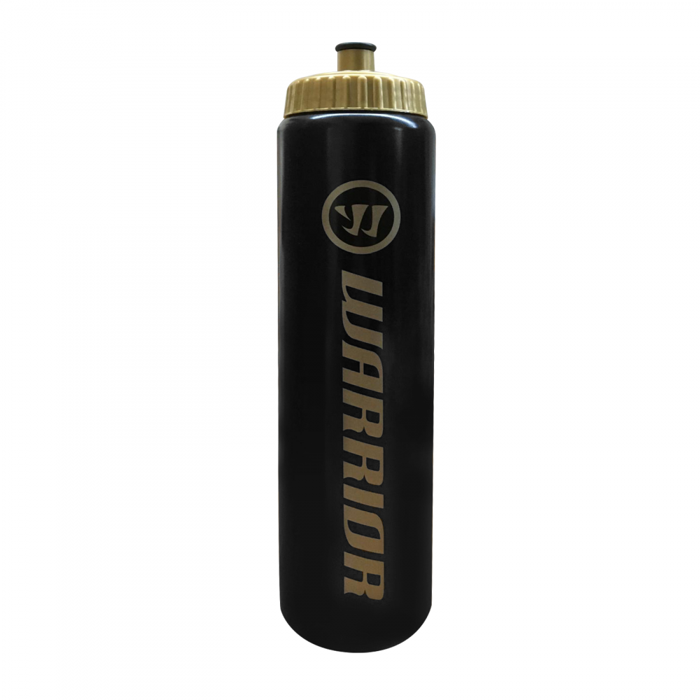 Warrior juomapullo musta/kulta 1L