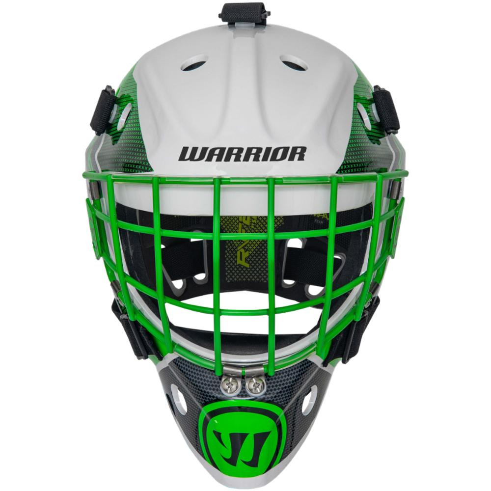 Warrior Ritual F2 E Goalie Mask, Neon YTH