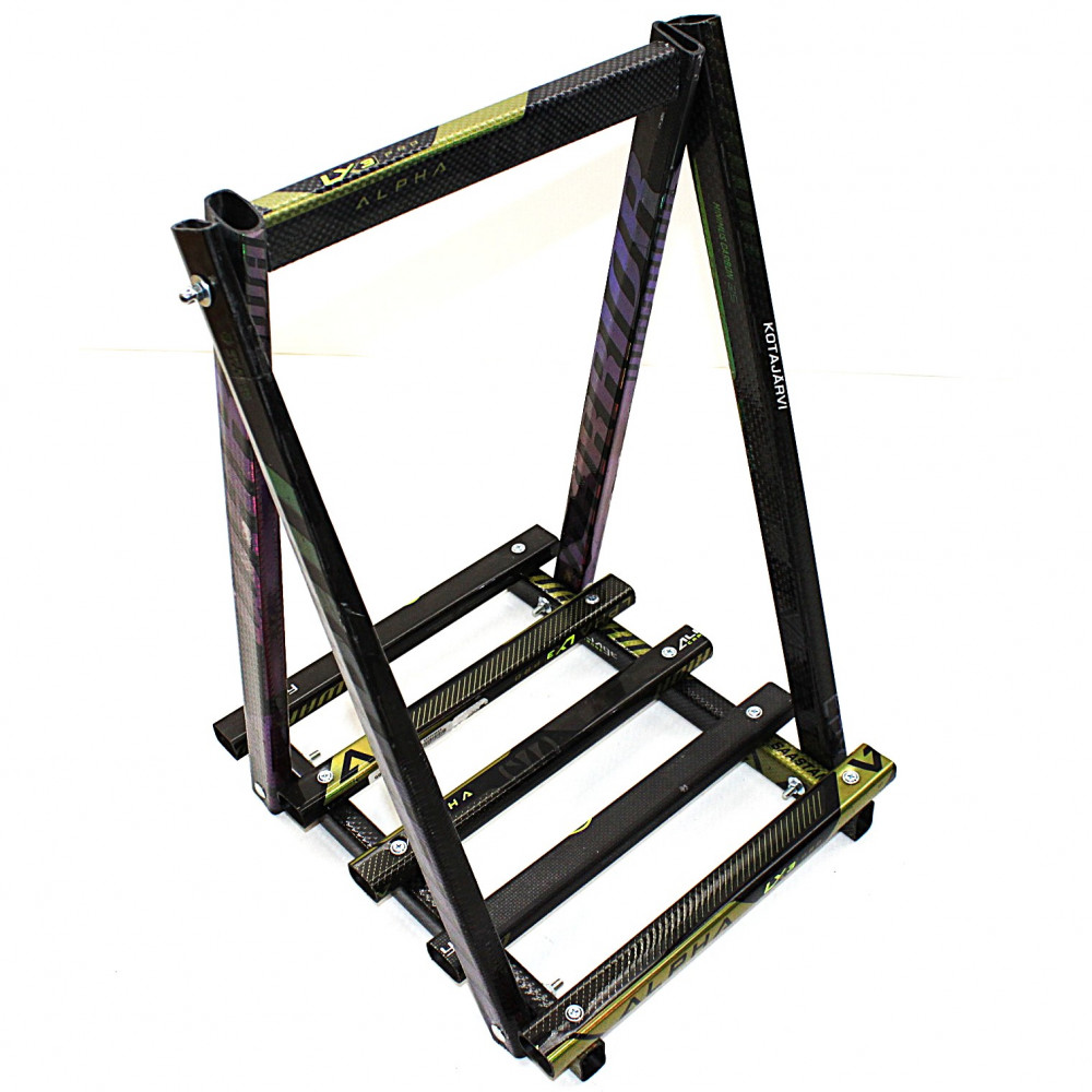 Wood carrying rack with name (TAPPARA) "KOTAJÄRVI"