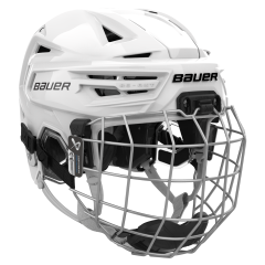 Bauer S26 RE-AKT 155 Kypärä+RISTIKKO VALKOINEN YTH