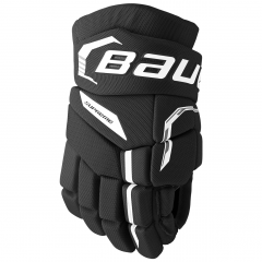 BAUER Supreme FUSE HANSKAT YTH MUSTA/VALKO